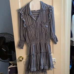 Blue collared Misa dress